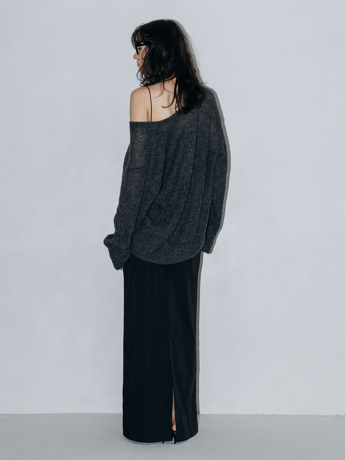 MOHAIR HENLY KNIT TOP