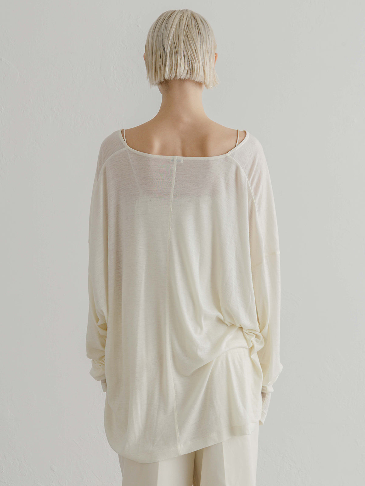 SUPER 120s FINE WOOL V NECK KNIT