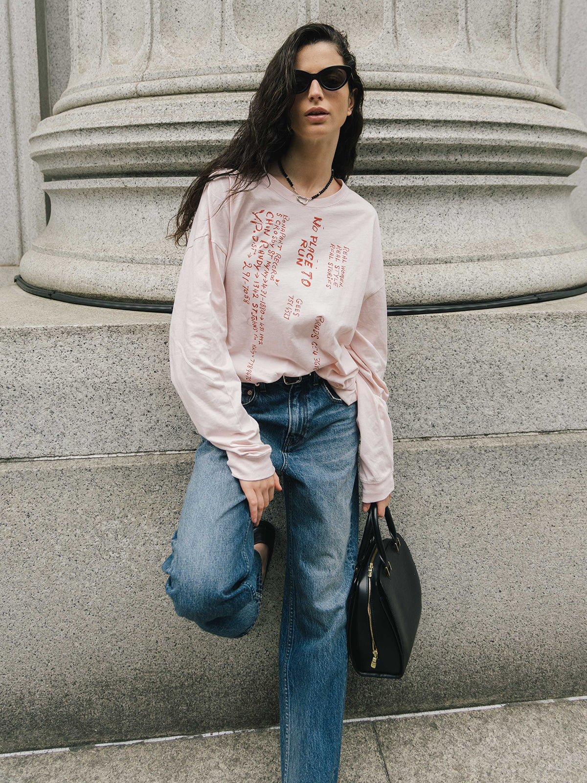 PARMANENT L/S TEE(NO PLACE TO RUN)
