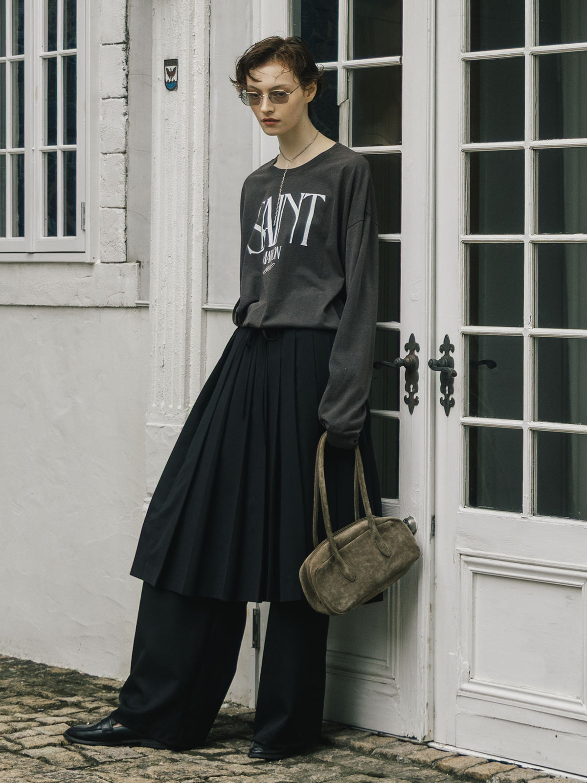 PARMANENT L/S TEE(SAINT MARRON)