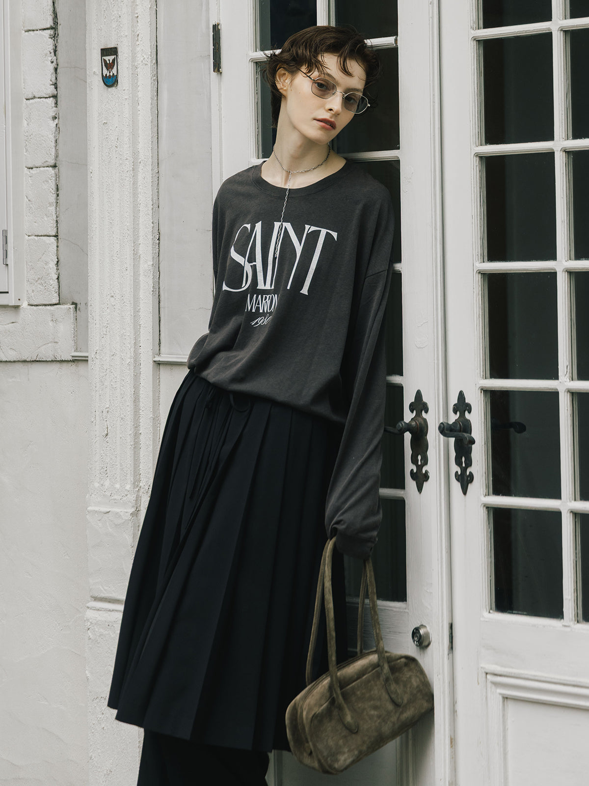 PARMANENT L/S TEE(SAINT MARRON)