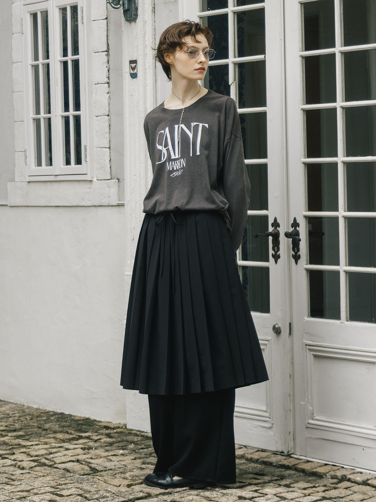 PARMANENT L/S TEE(SAINT MARRON)