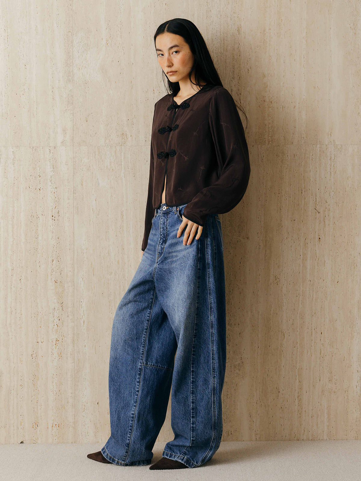WIDE BEETLE DENIM PANTS