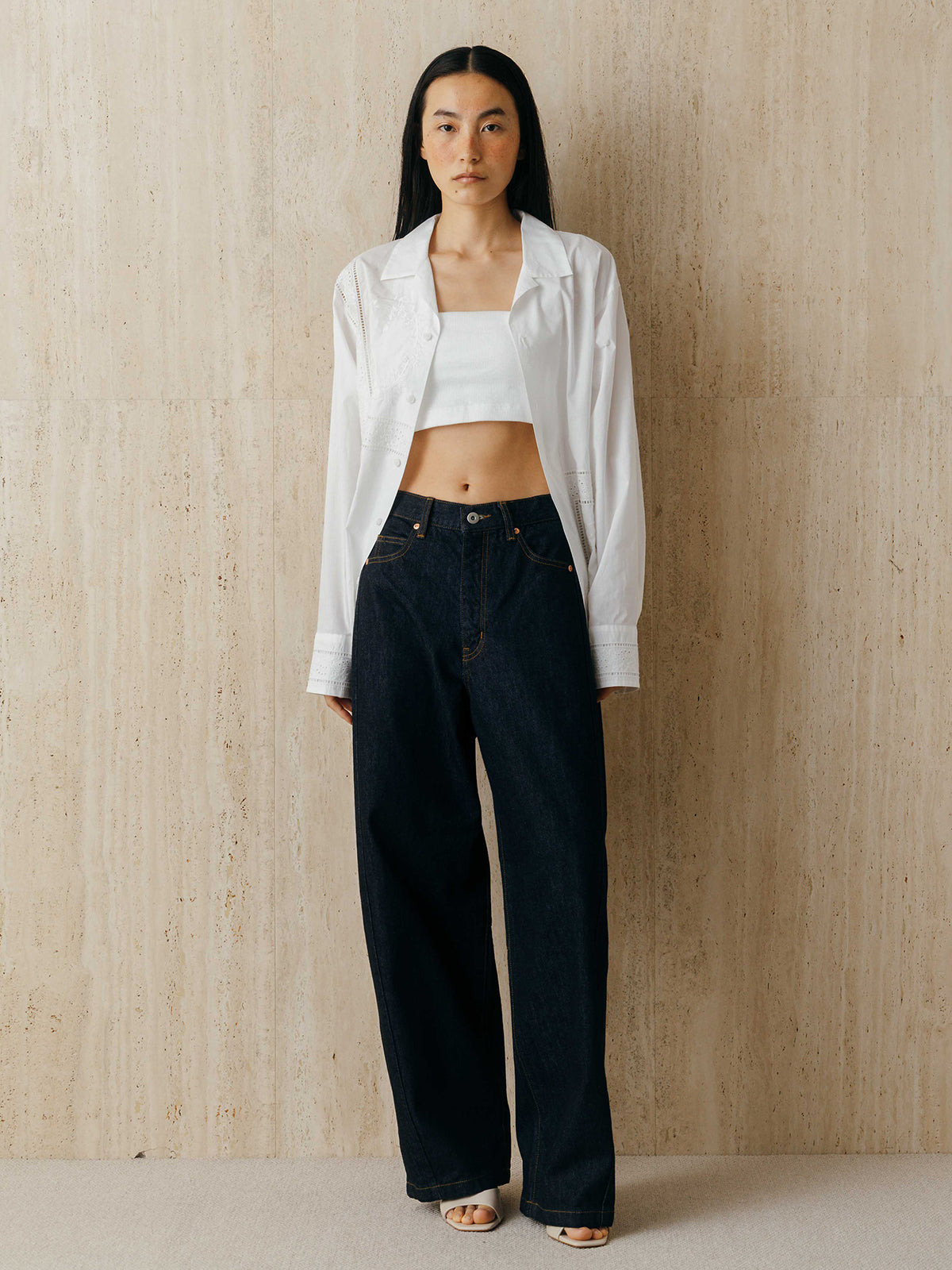 WIDE BEETLE DENIM PANTS