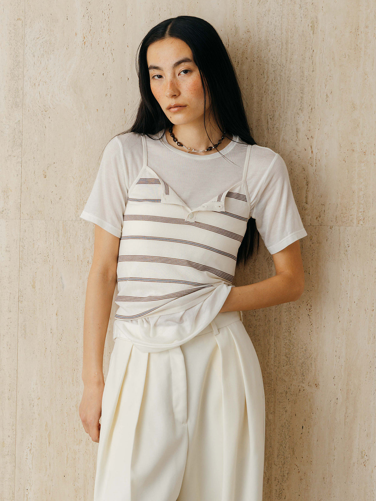 MULCH BORDER KNIT CAMISOLE