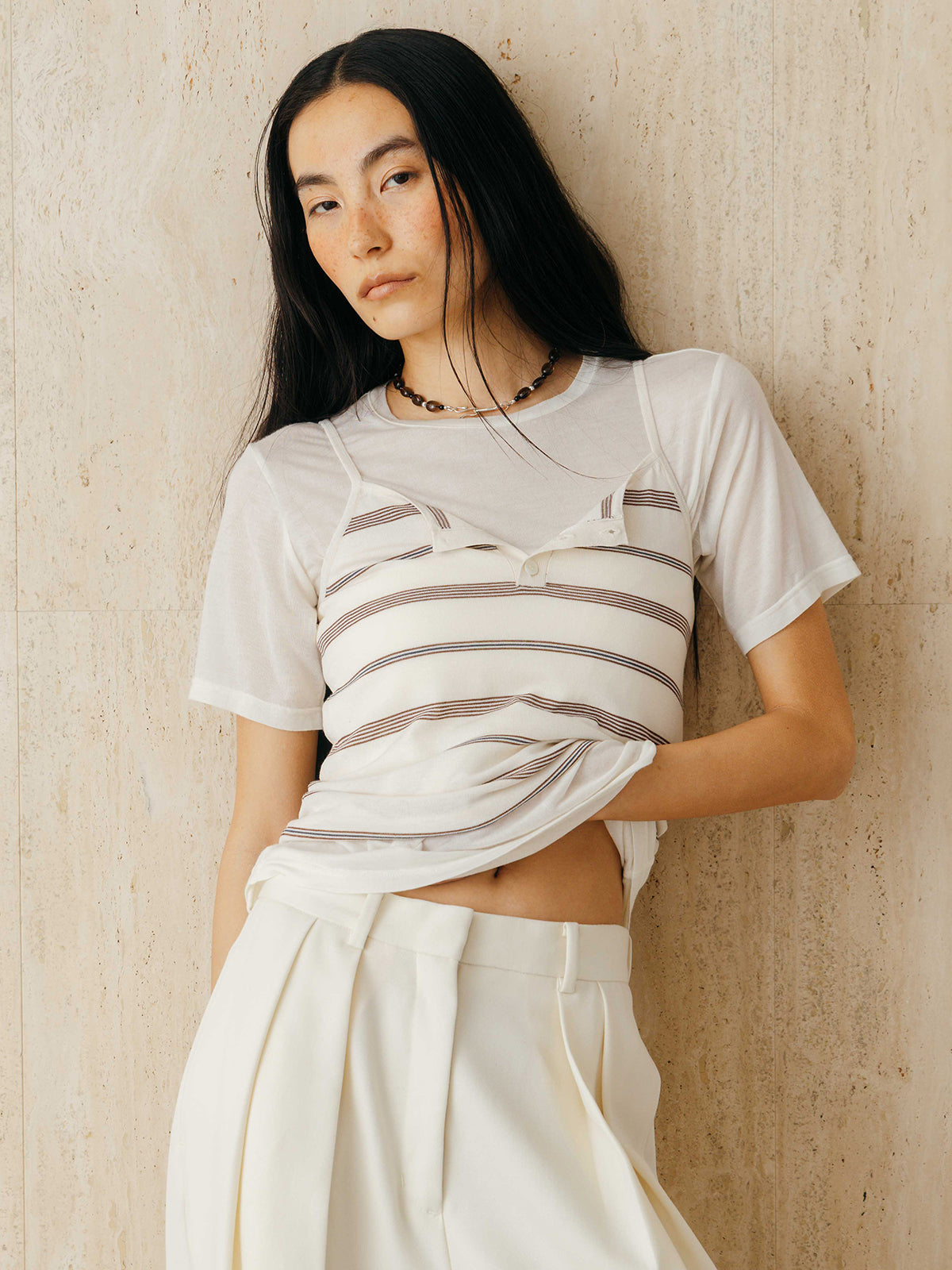 MULCH BORDER KNIT CAMISOLE