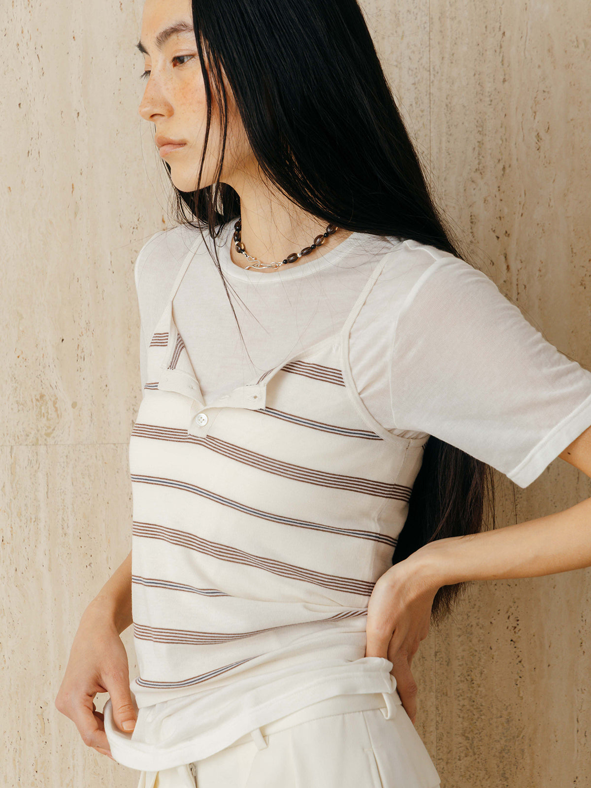 MULCH BORDER KNIT CAMISOLE