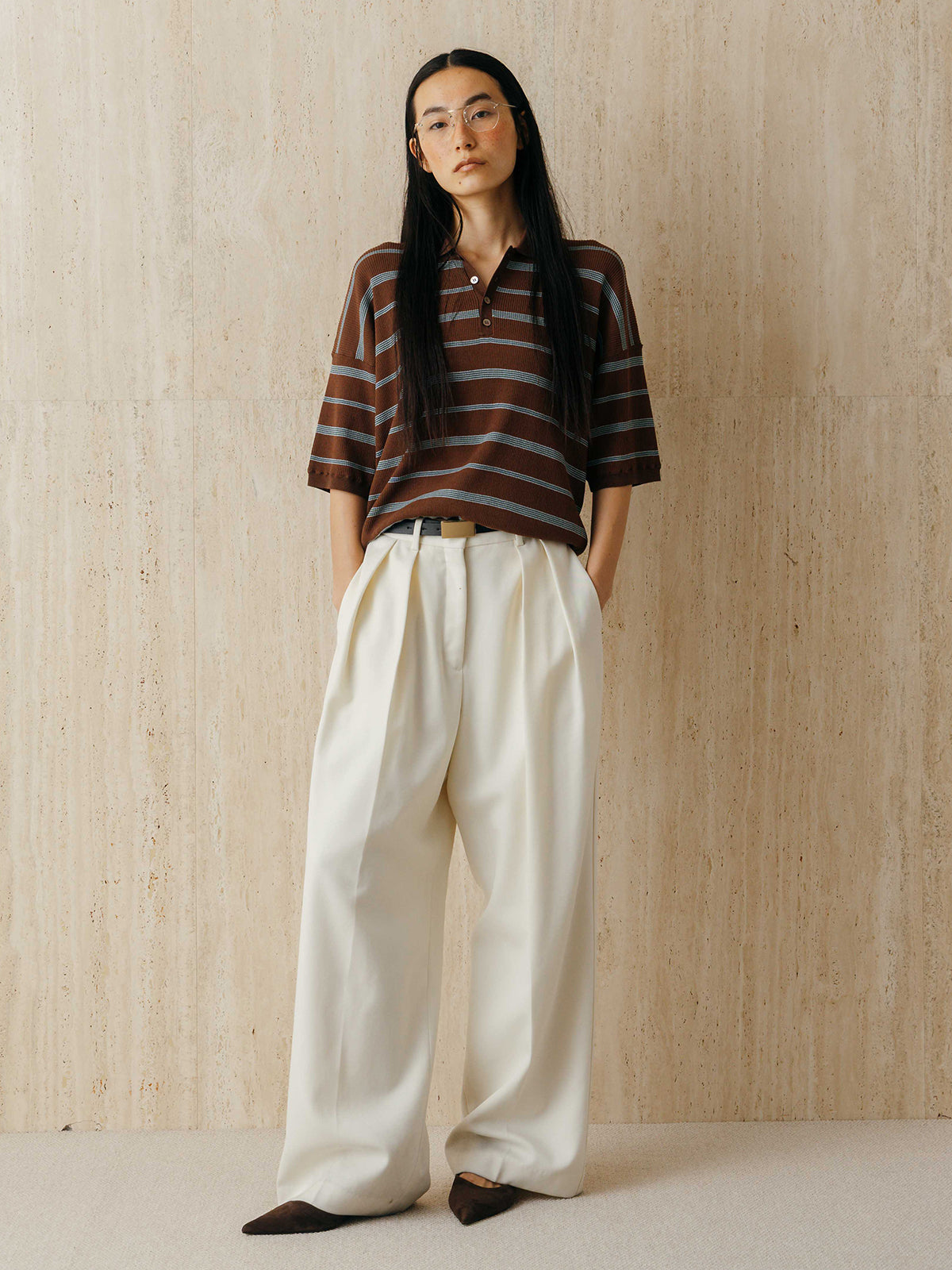 MULCH BORDER KNIT POLO