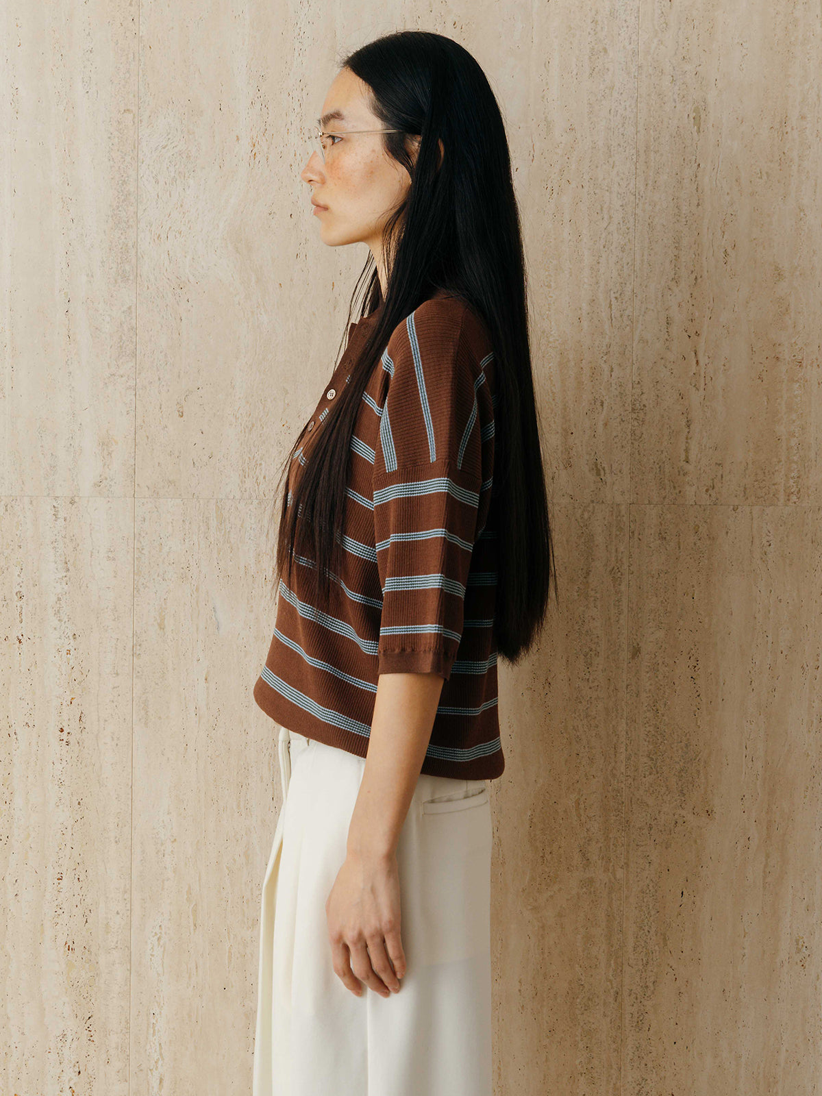 MULCH BORDER KNIT POLO