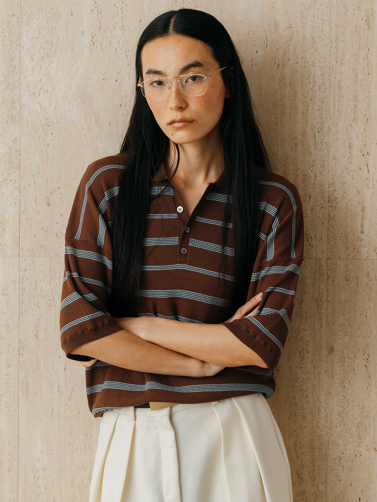 MULCH BORDER KNIT POLO