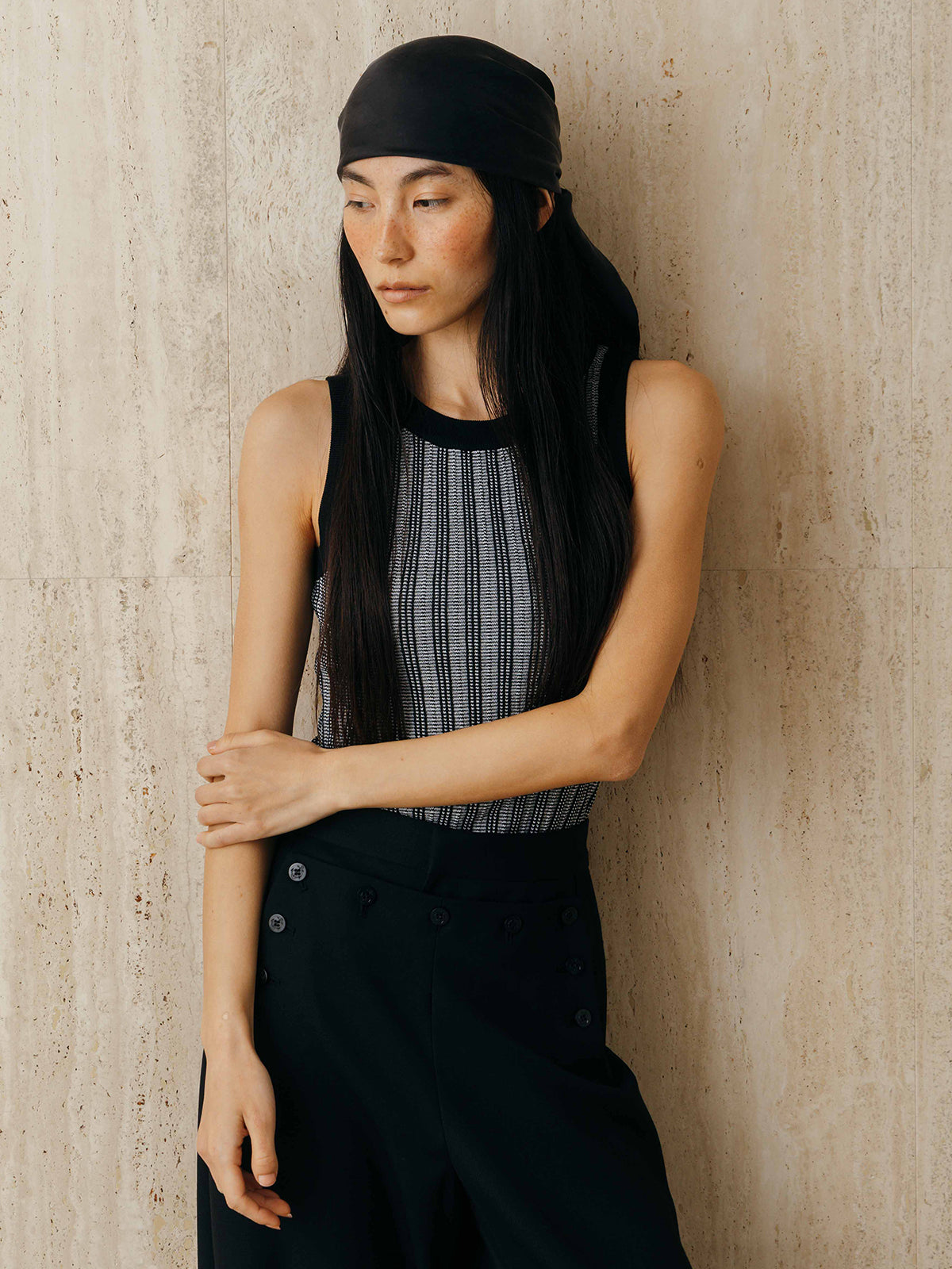 TUCK STITCH TANK TOP