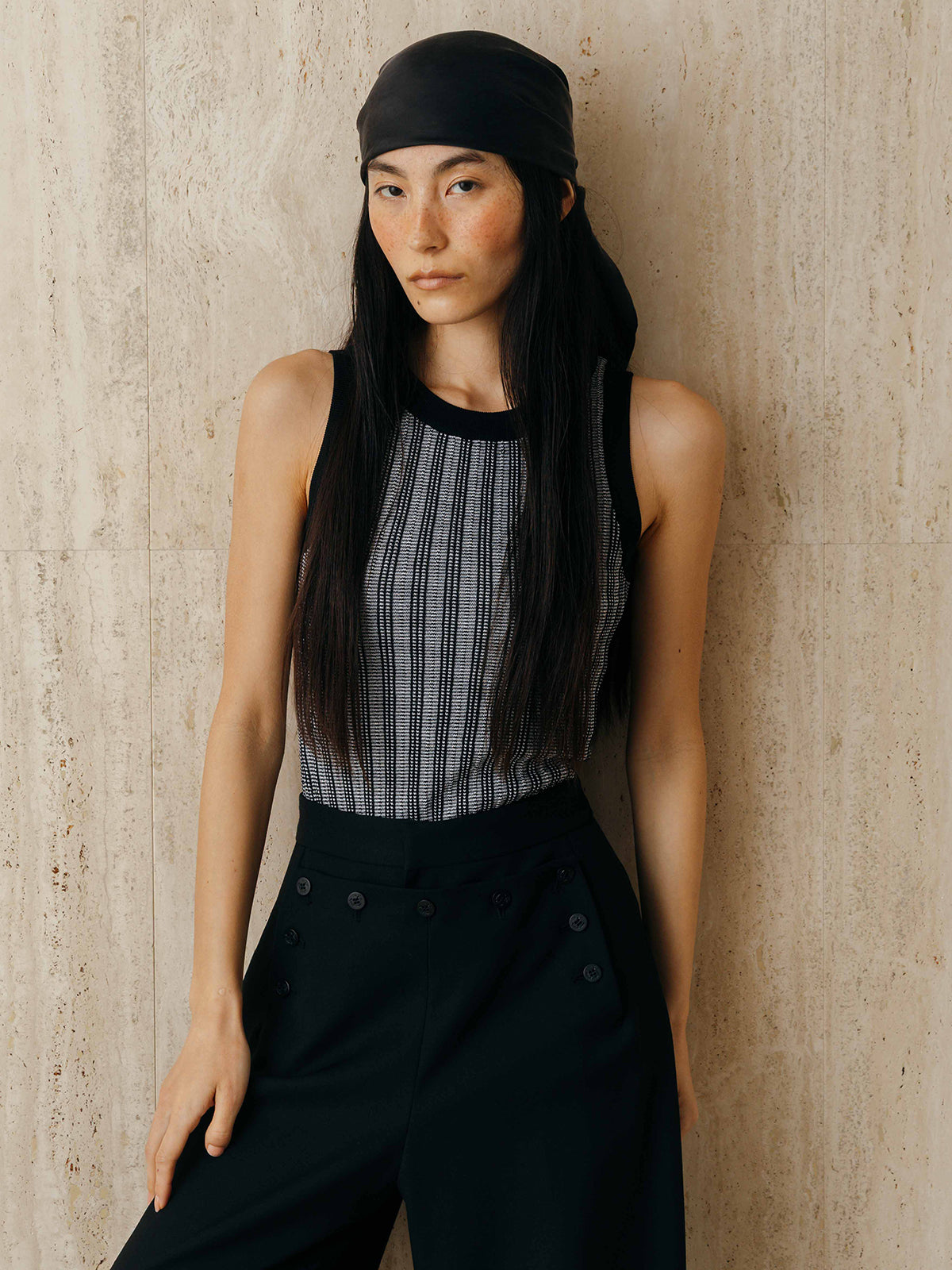 TUCK STITCH TANK TOP