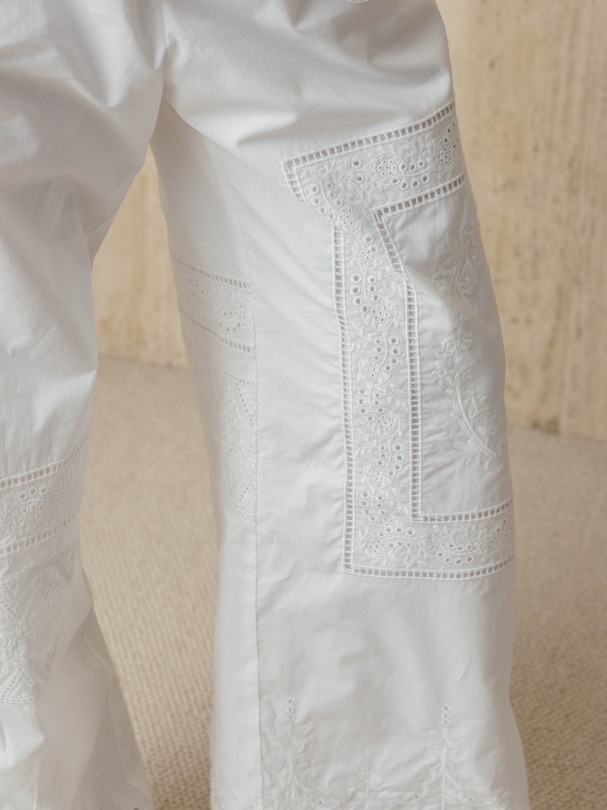 LACE PATCHWORK PANTS