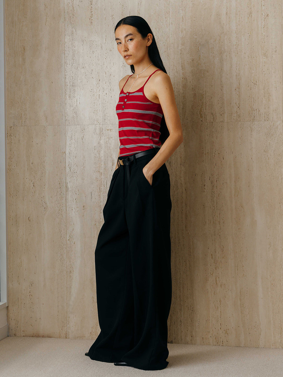 MULCH BORDER KNIT CAMISOLE