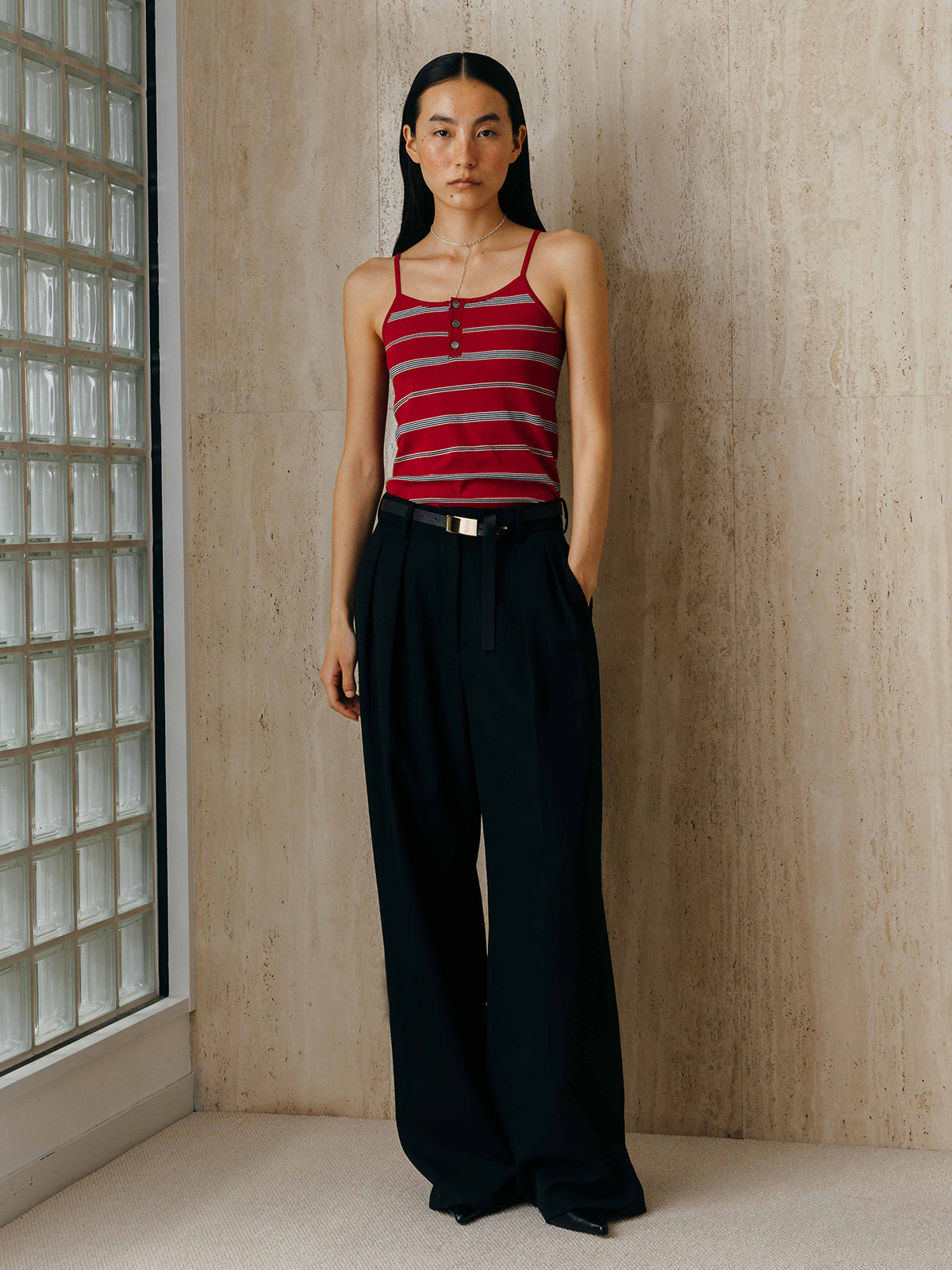 MULCH BORDER KNIT CAMISOLE