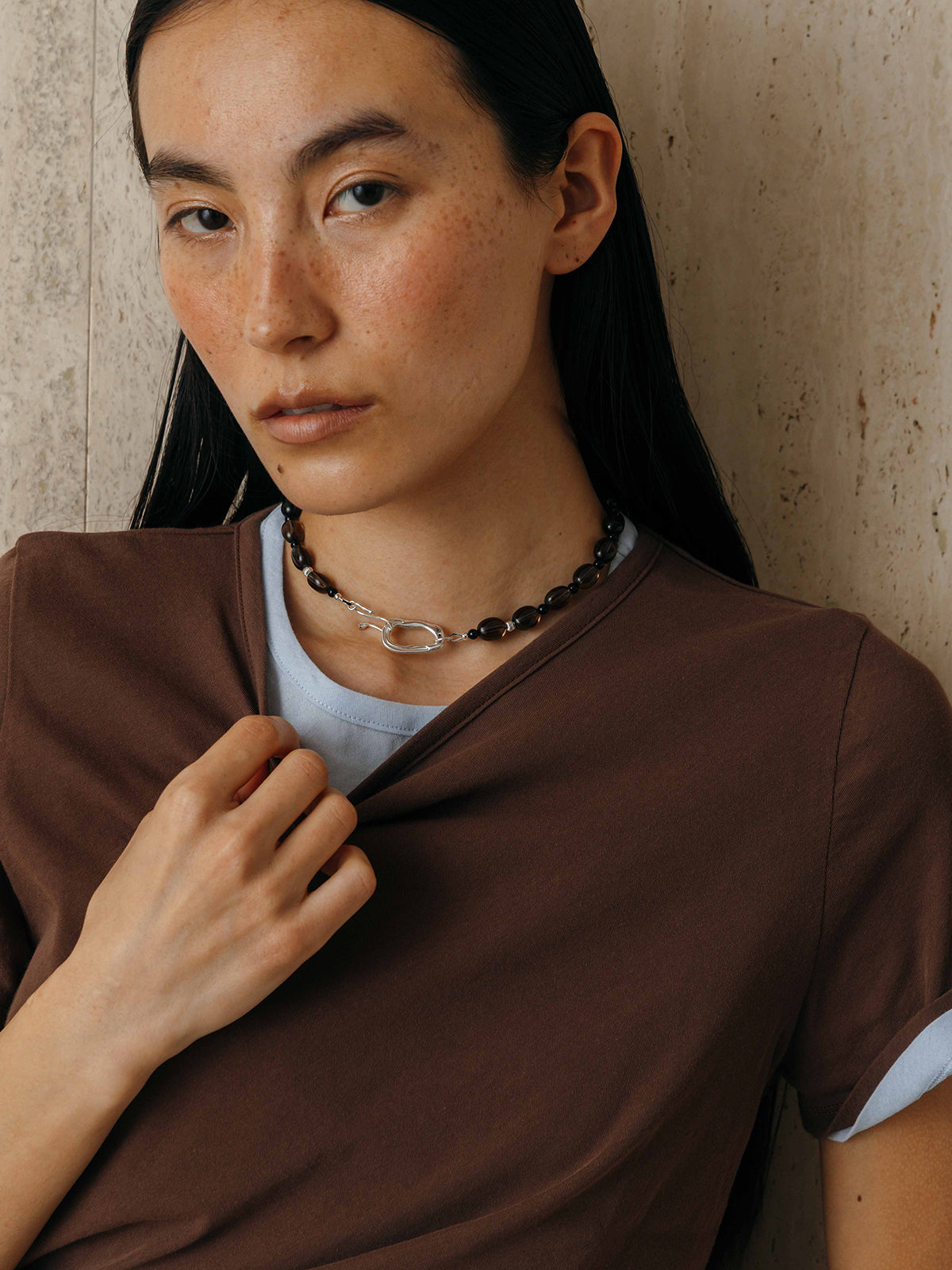 EMBROIDERY SHEER TEE