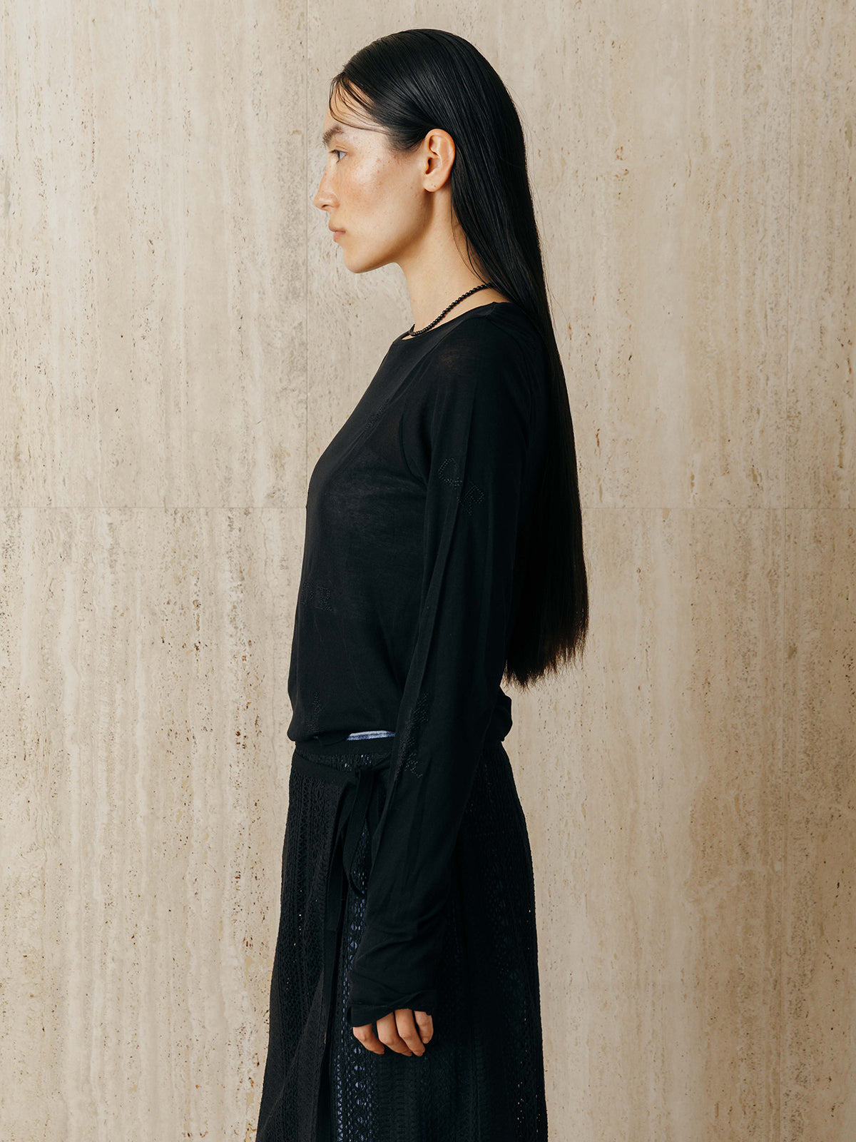 EMBROIDERY SHEER TOPS