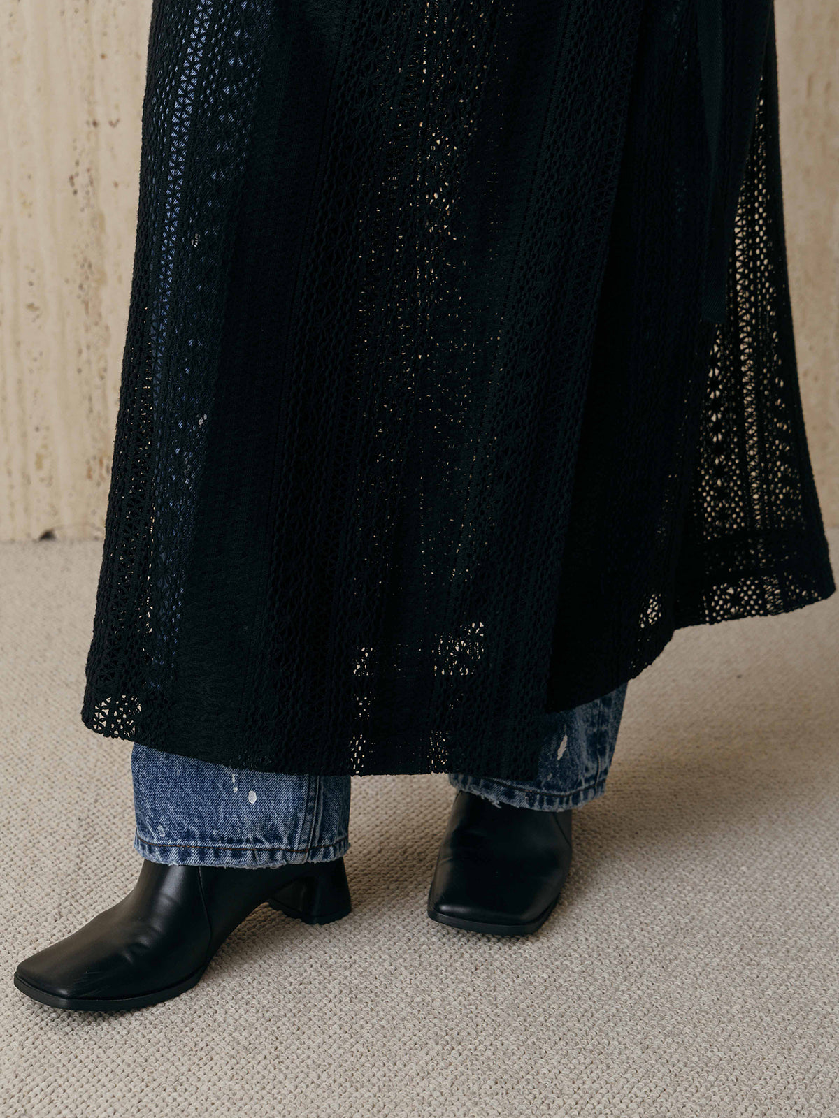 SHEER WRAP SKIRT