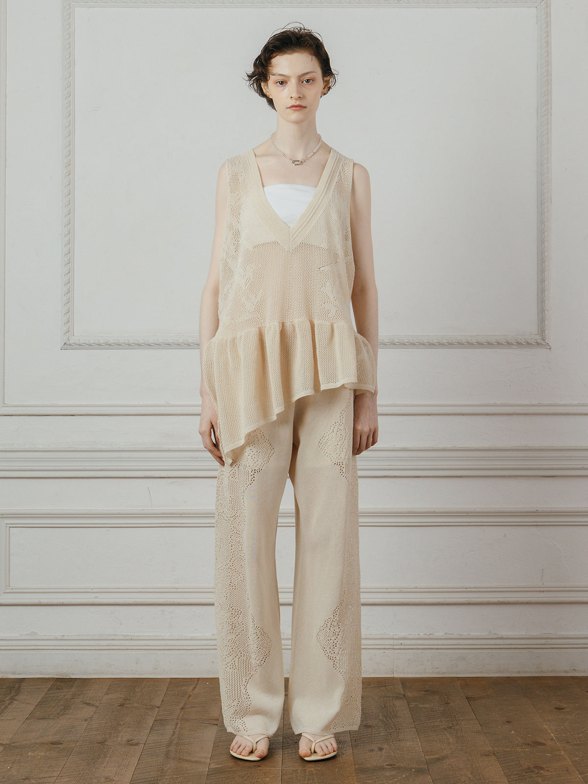 LACE KNIT PANTS