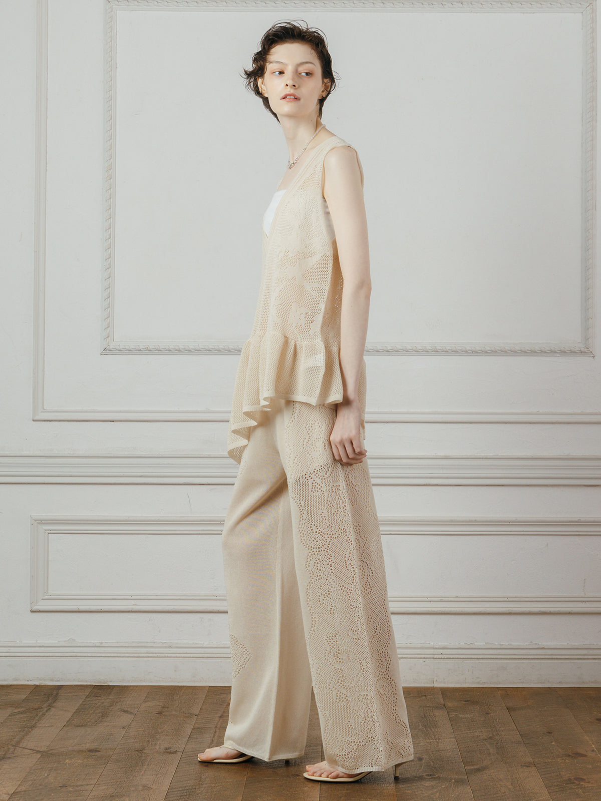 LACE KNIT PANTS