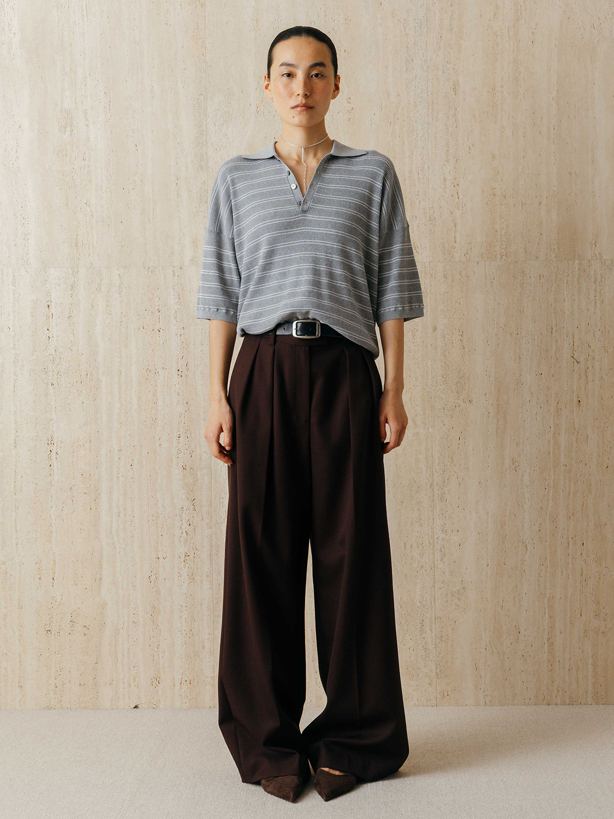 MULCH BORDER KNIT POLO