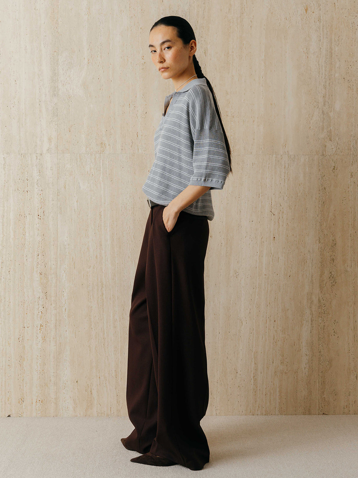 MULCH BORDER KNIT POLO