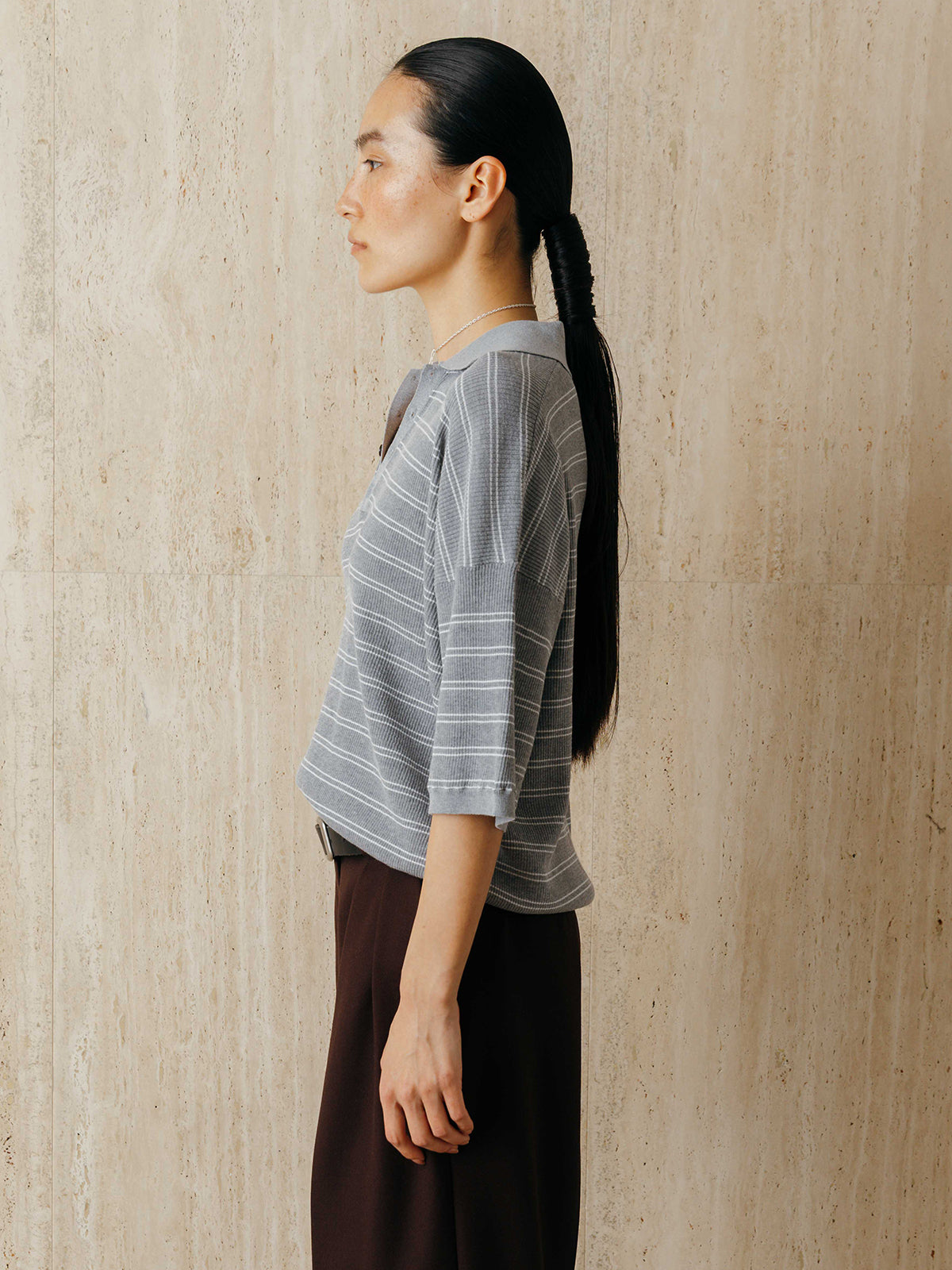 MULCH BORDER KNIT POLO