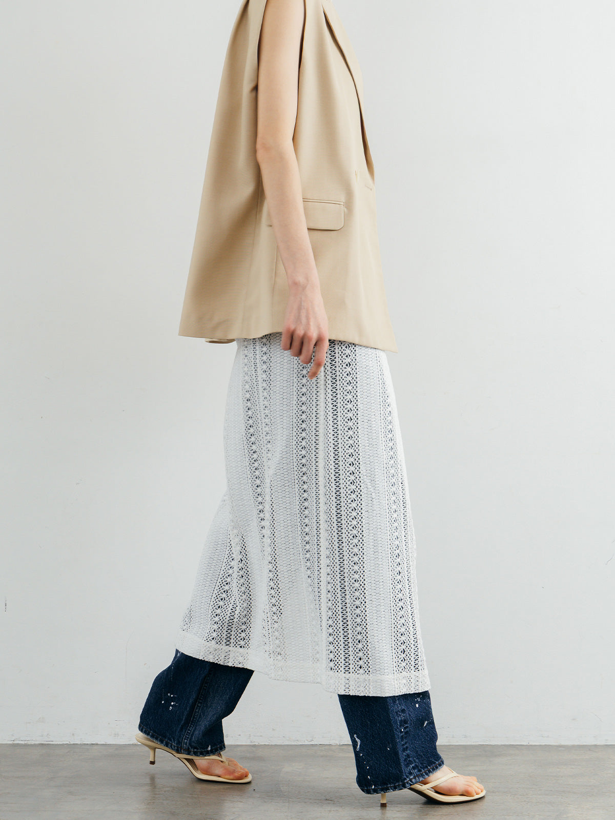SHEER WRAP SKIRT