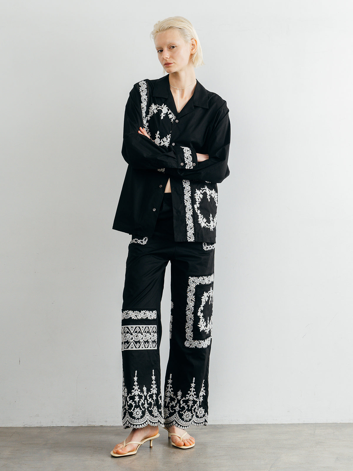 LACE PATCHWORK SHIRTS
