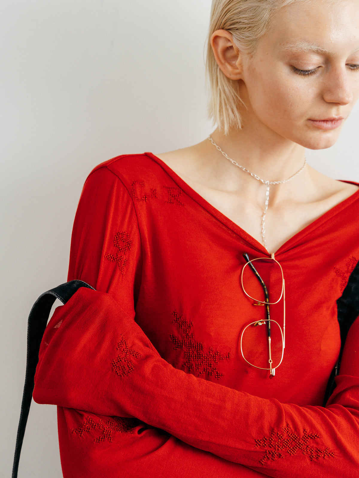 EMBROIDERY SHEER TOPS