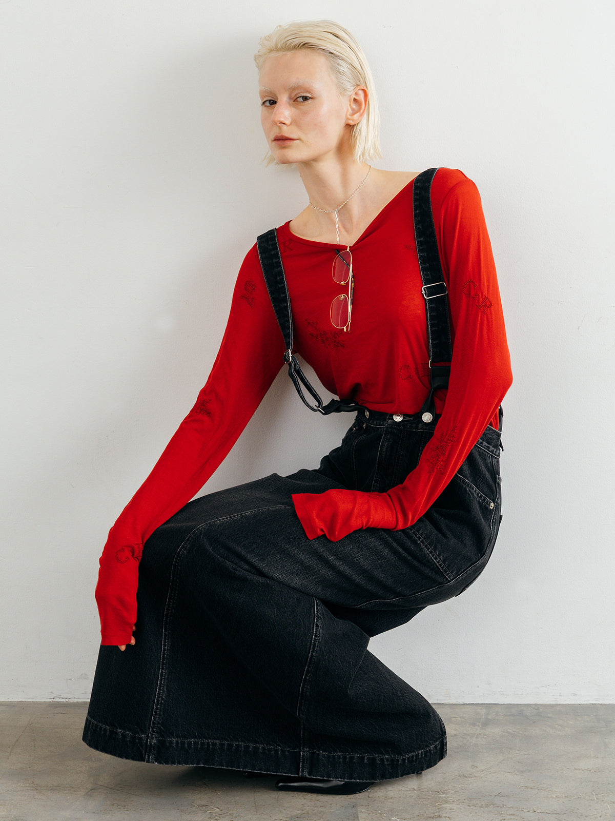 EMBROIDERY SHEER TOPS