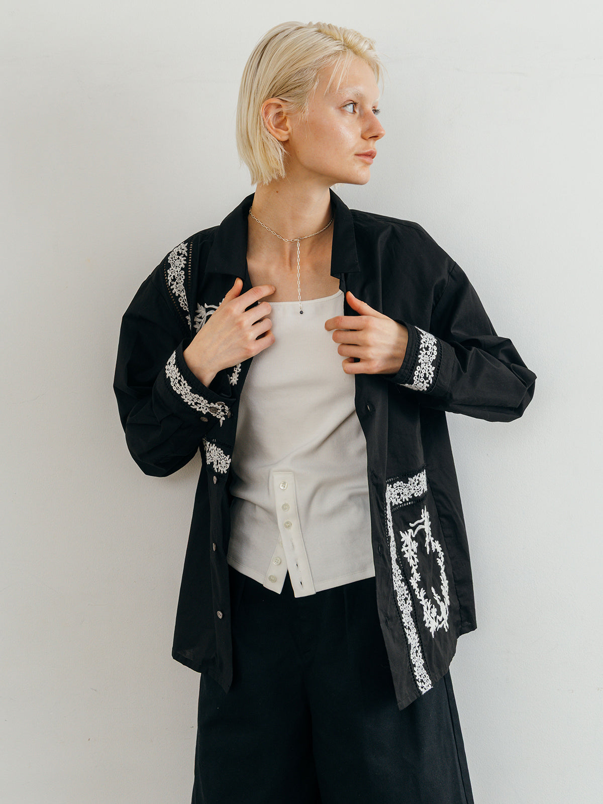 LACE PATCHWORK SHIRTS