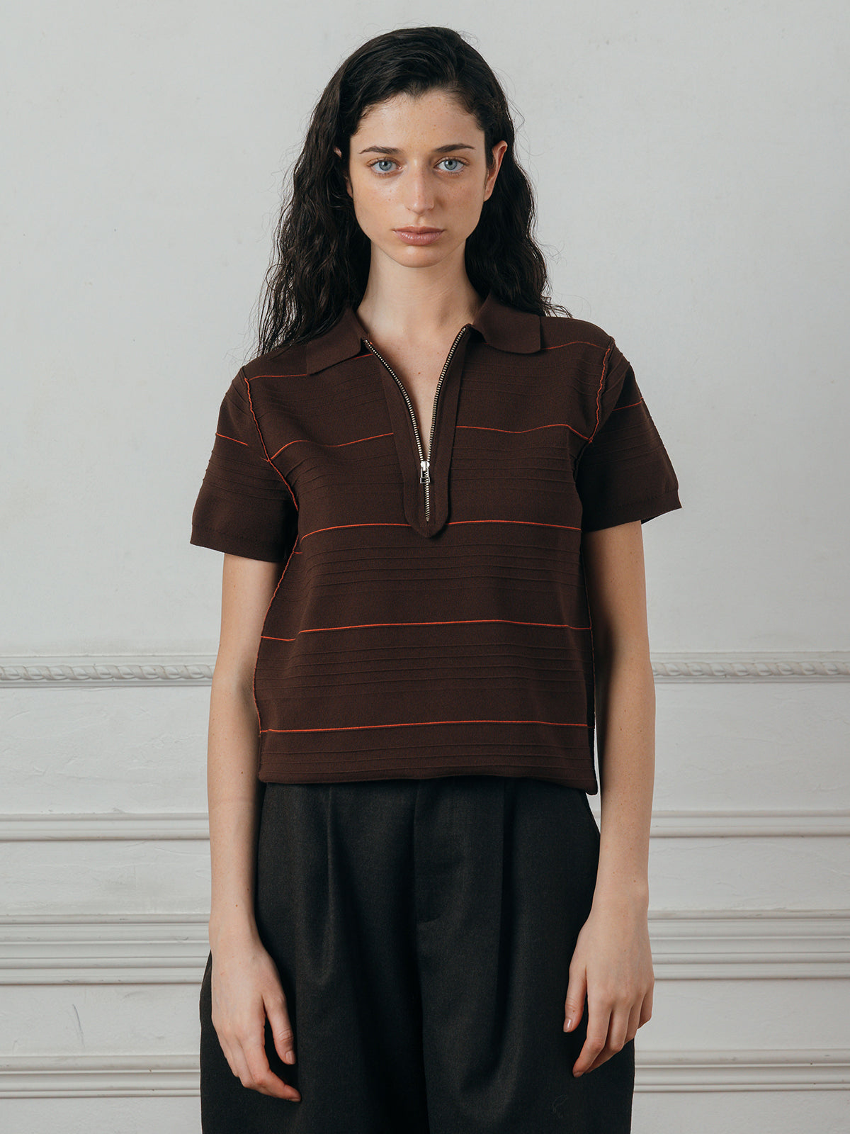 ZIP POLO SHIRT