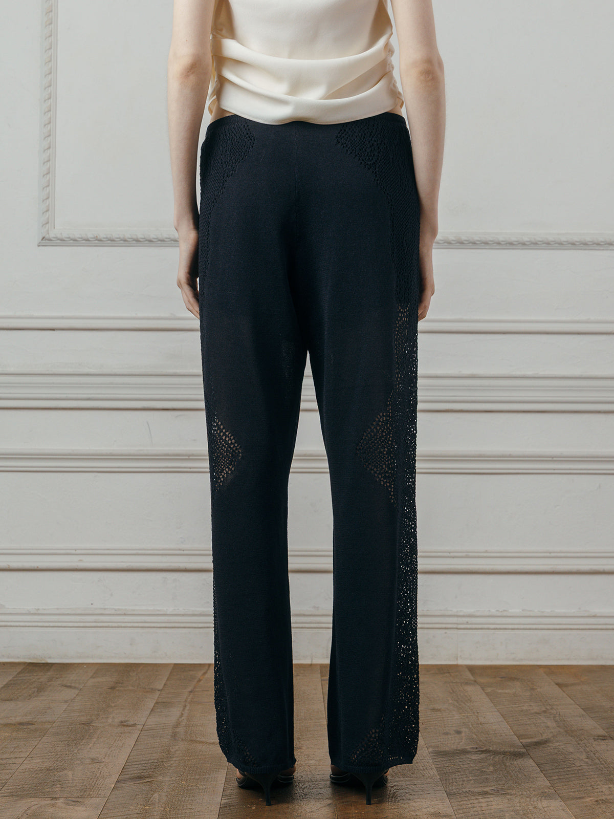 LACE KNIT PANTS