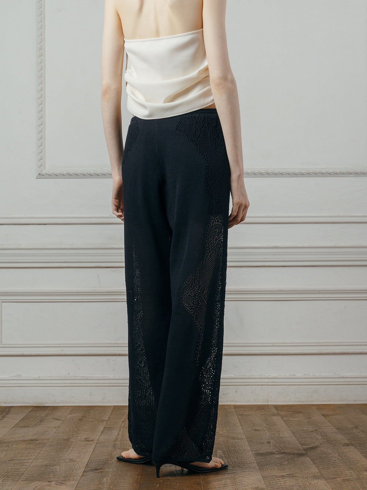 LACE KNIT PANTS