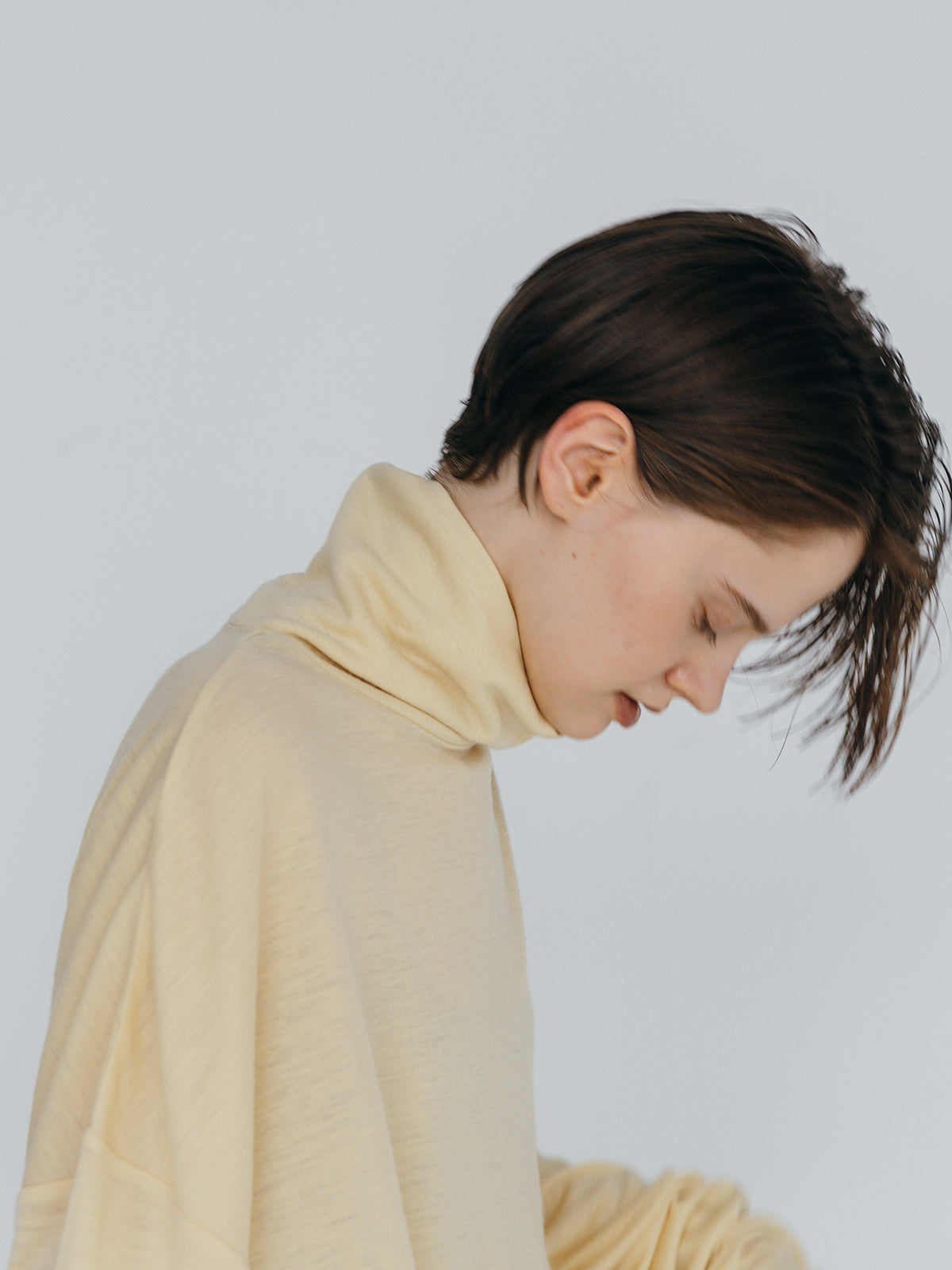 FINE WOOL OVER HIGH NECK TOPS