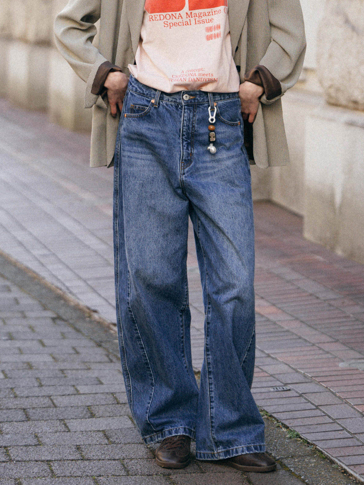 WIDE BEETLE DENIM PANTS