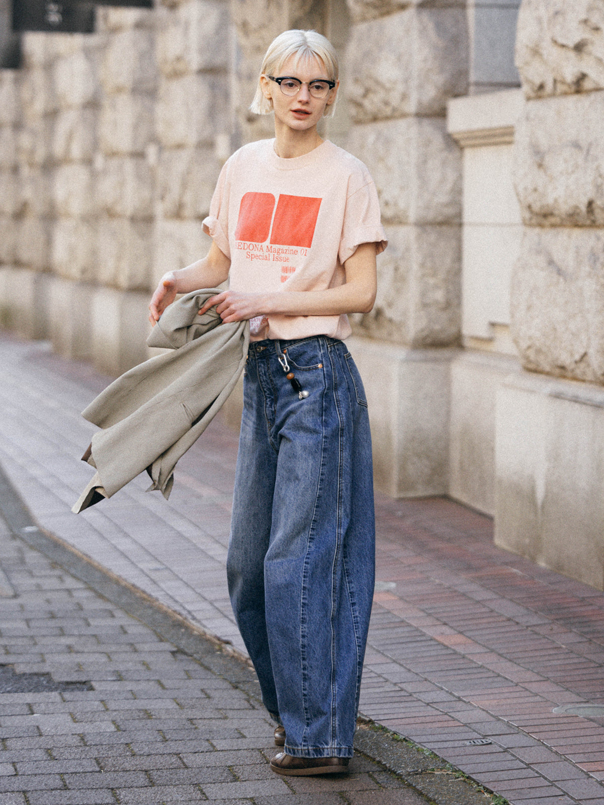 WIDE BEETLE DENIM PANTS