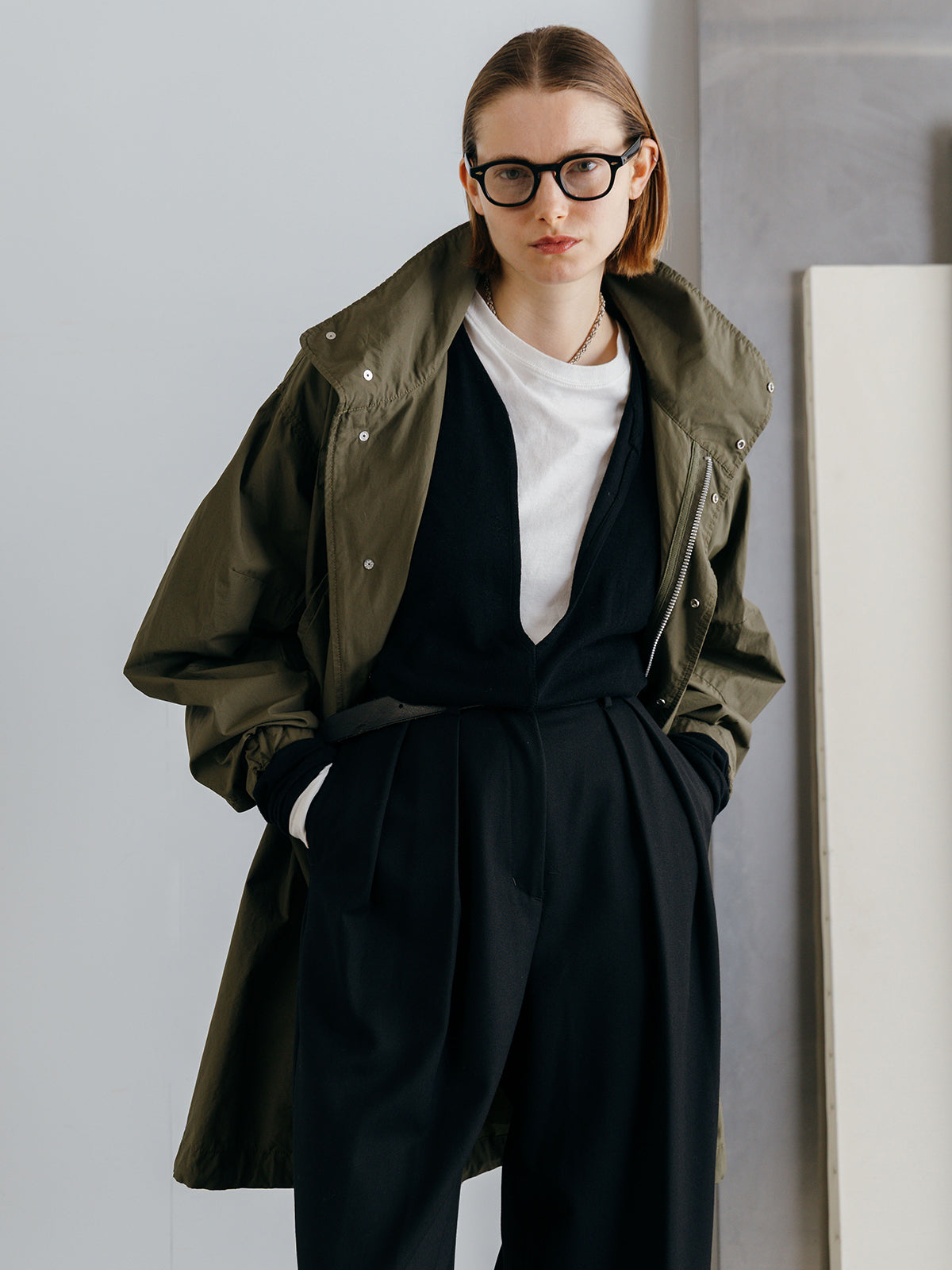 SUPER 120s FINE WOOL V NECK KNIT