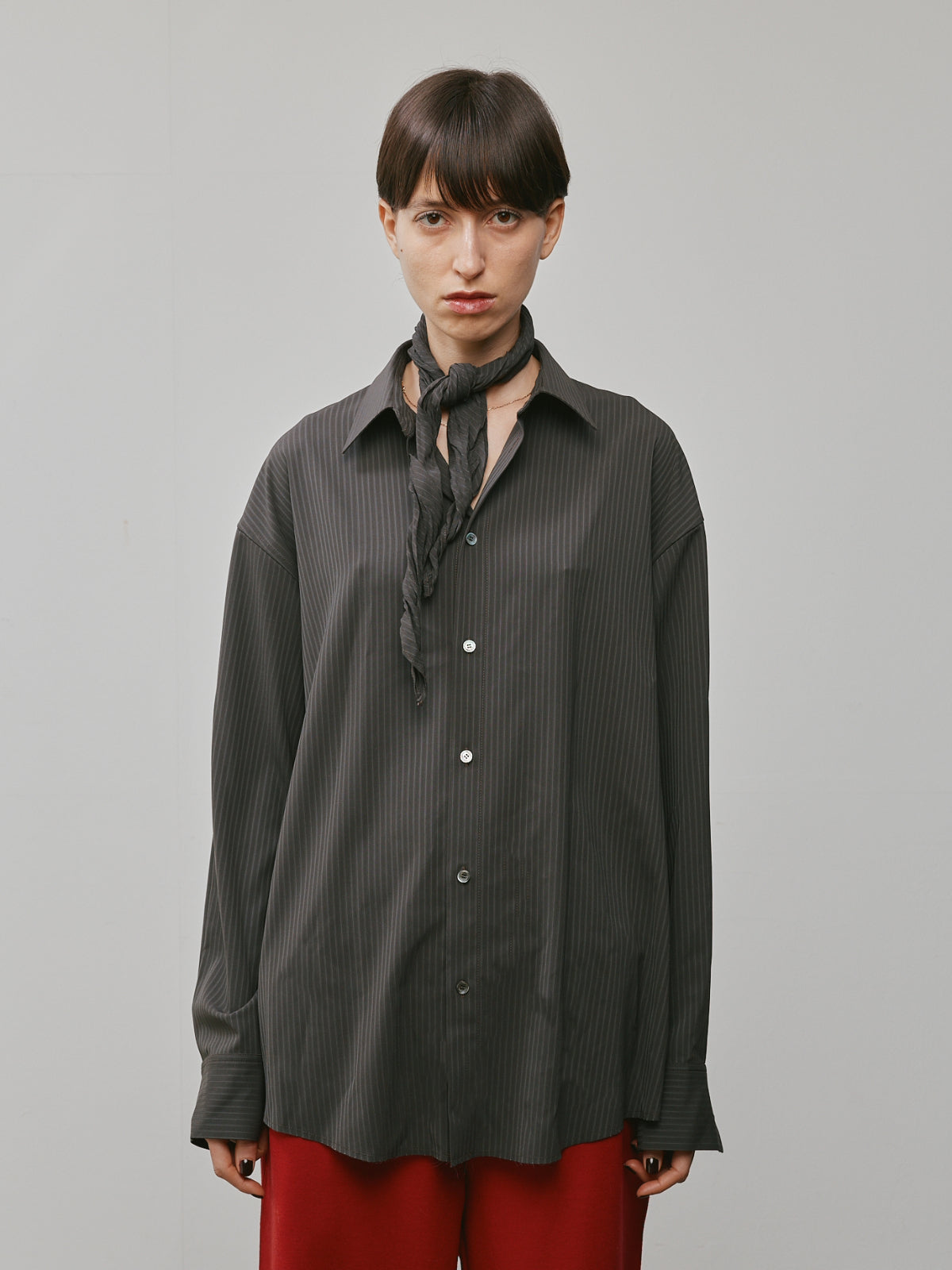 SCARF COLLAR SHRT
