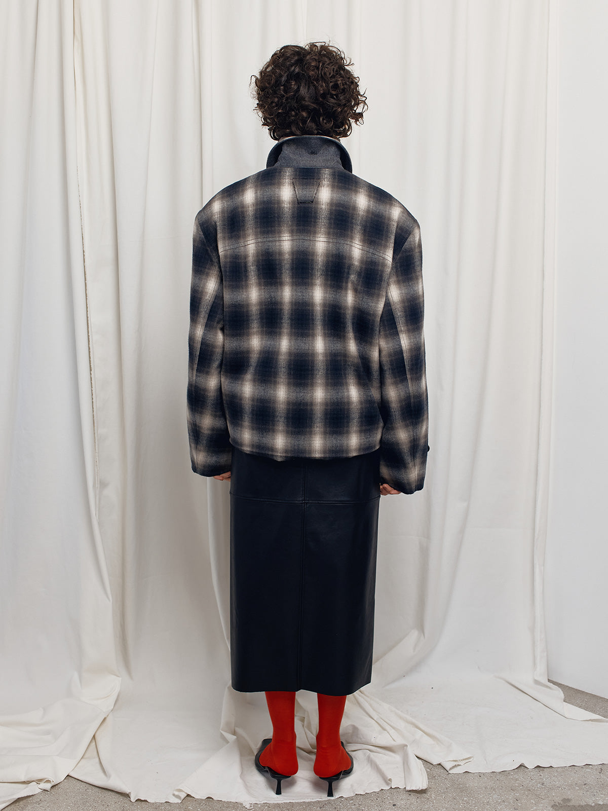 PAD IN BLOUSON IN CHECK