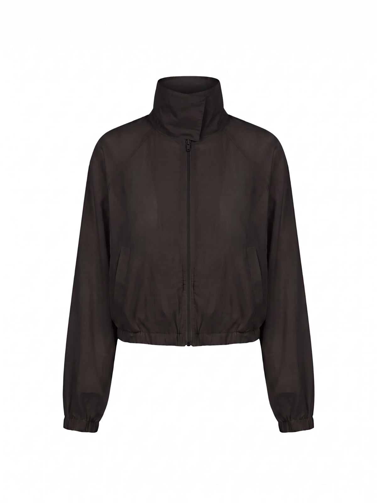 【Studio Doe】Stand Collar Drawstring Hem Lightweight Jacket