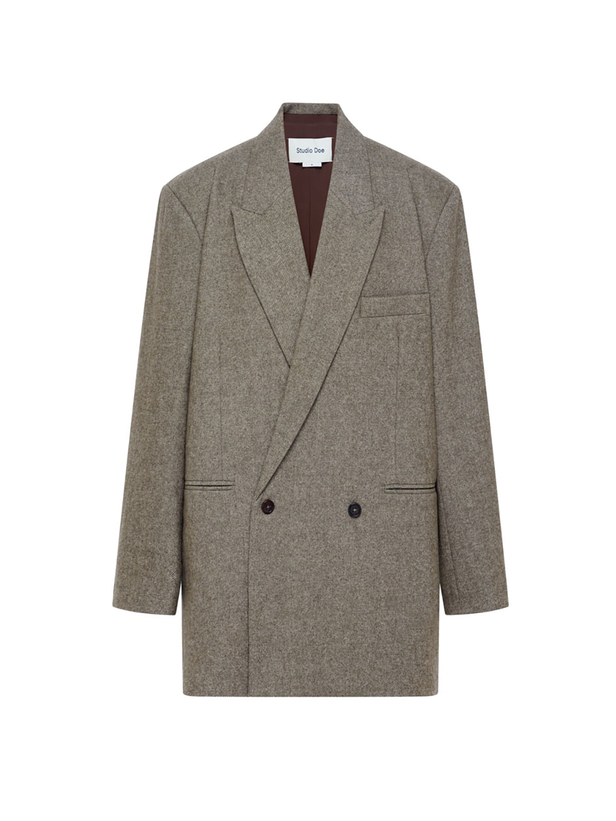 【Studio Doe】Gender Free Wool Double-Breasted Coat