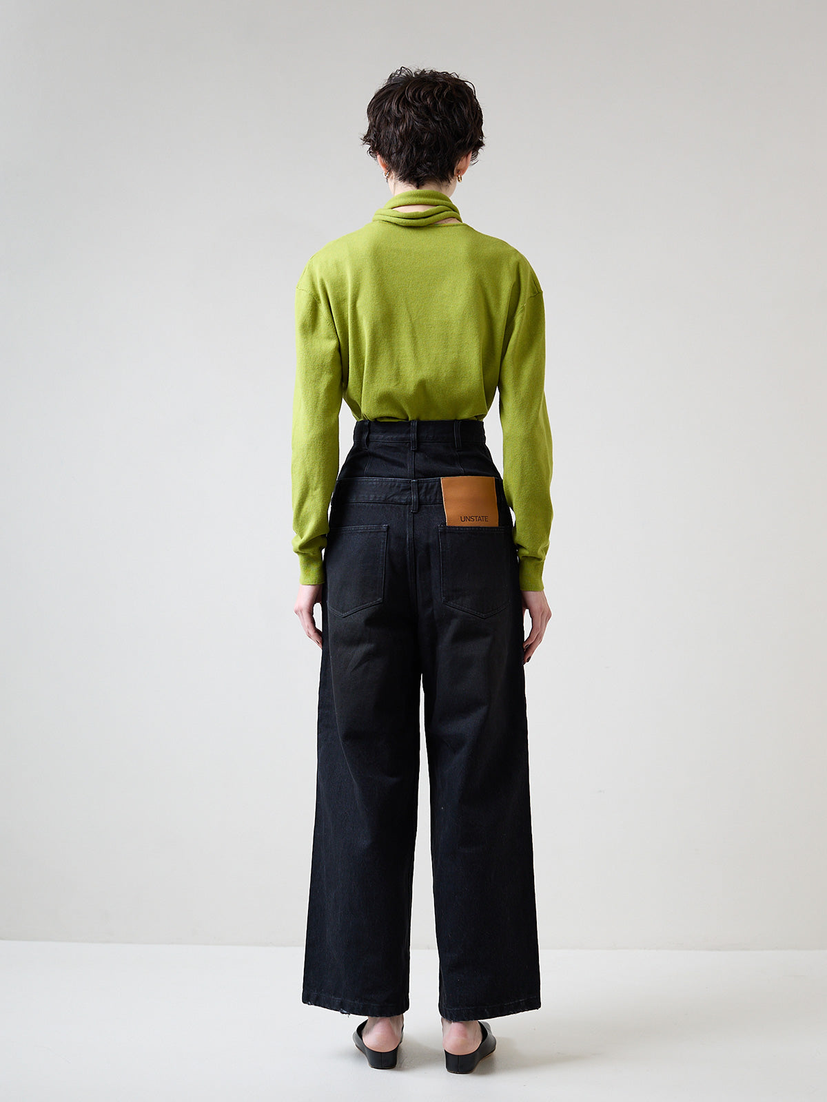 DOUBLE WAIST WIDE PANTS