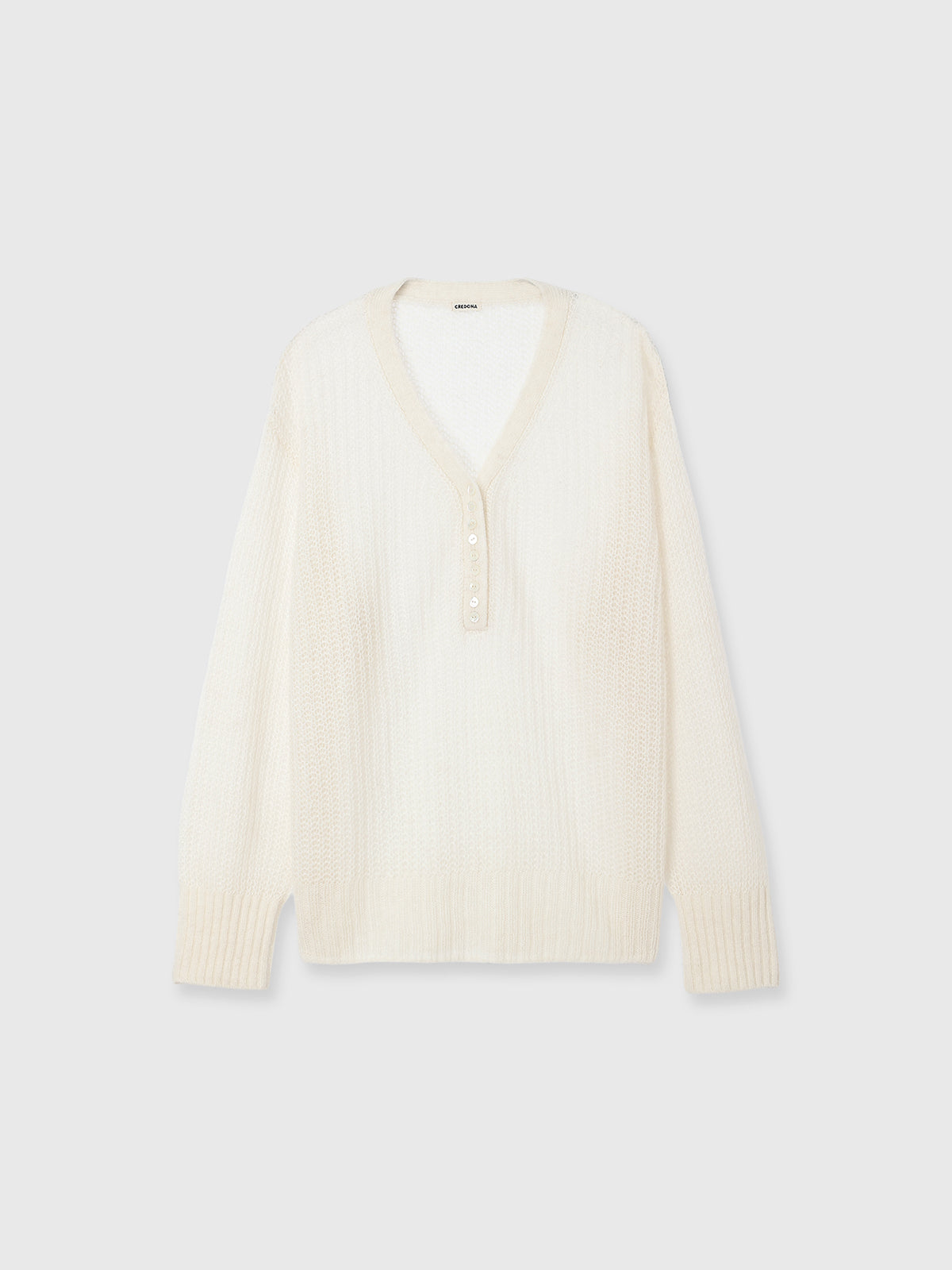 MOHAIR HENLY KNIT TOP