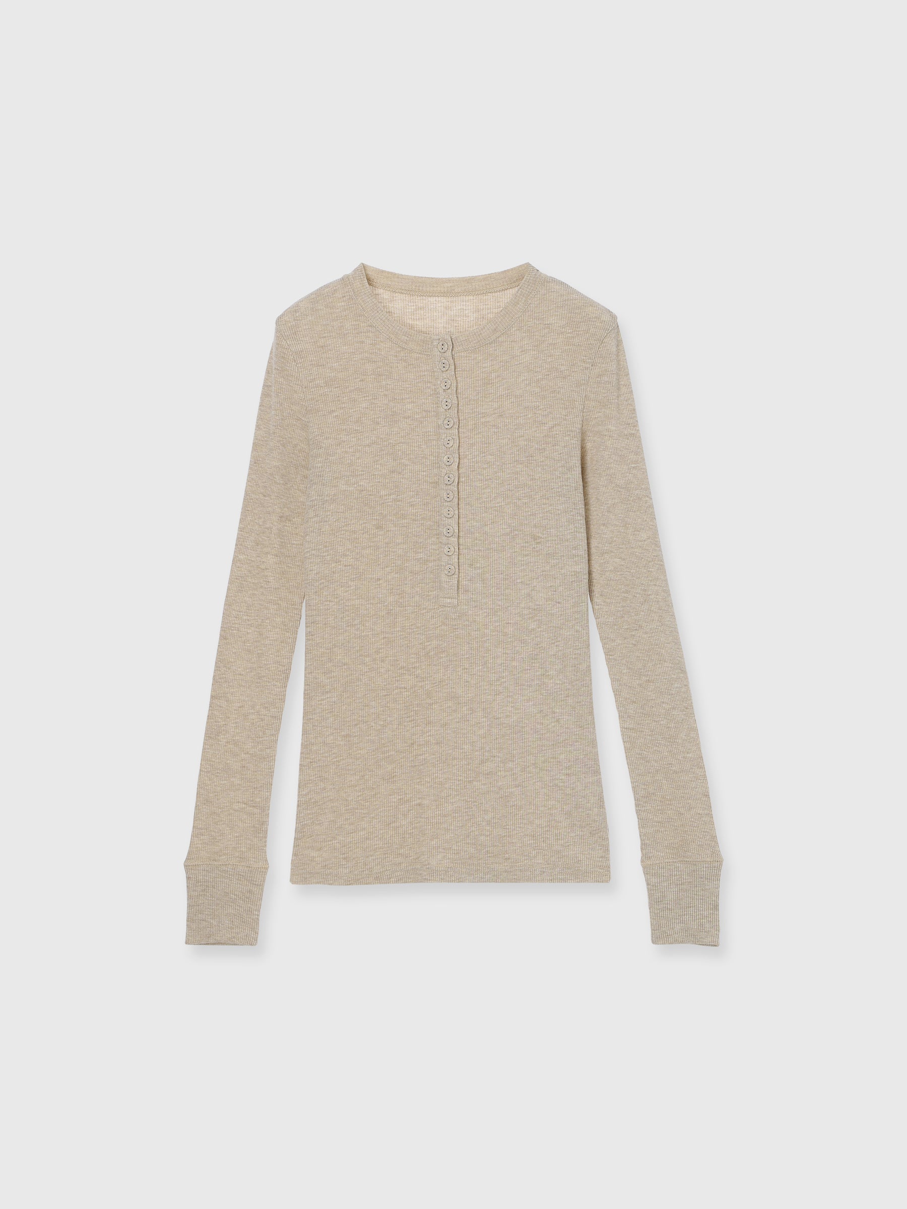 HENLY NECK LONG SLEEVE TEE