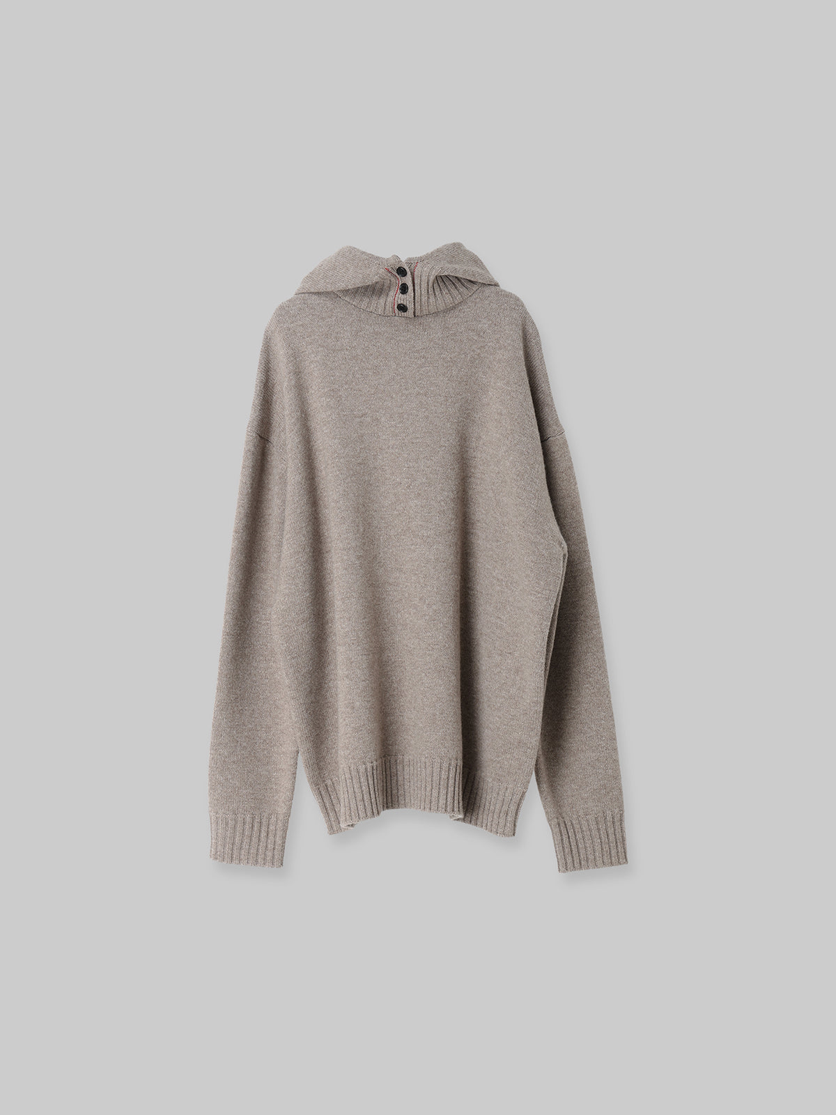 HOODIE KNIT PULLOVEER