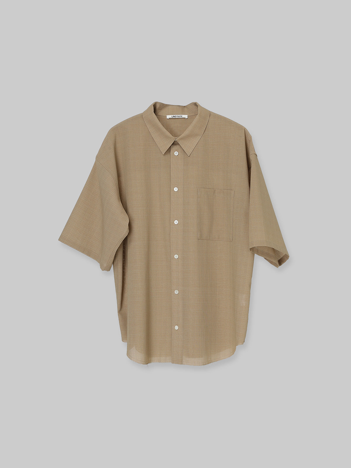 SHEER HALF SLEEVE SHIRT