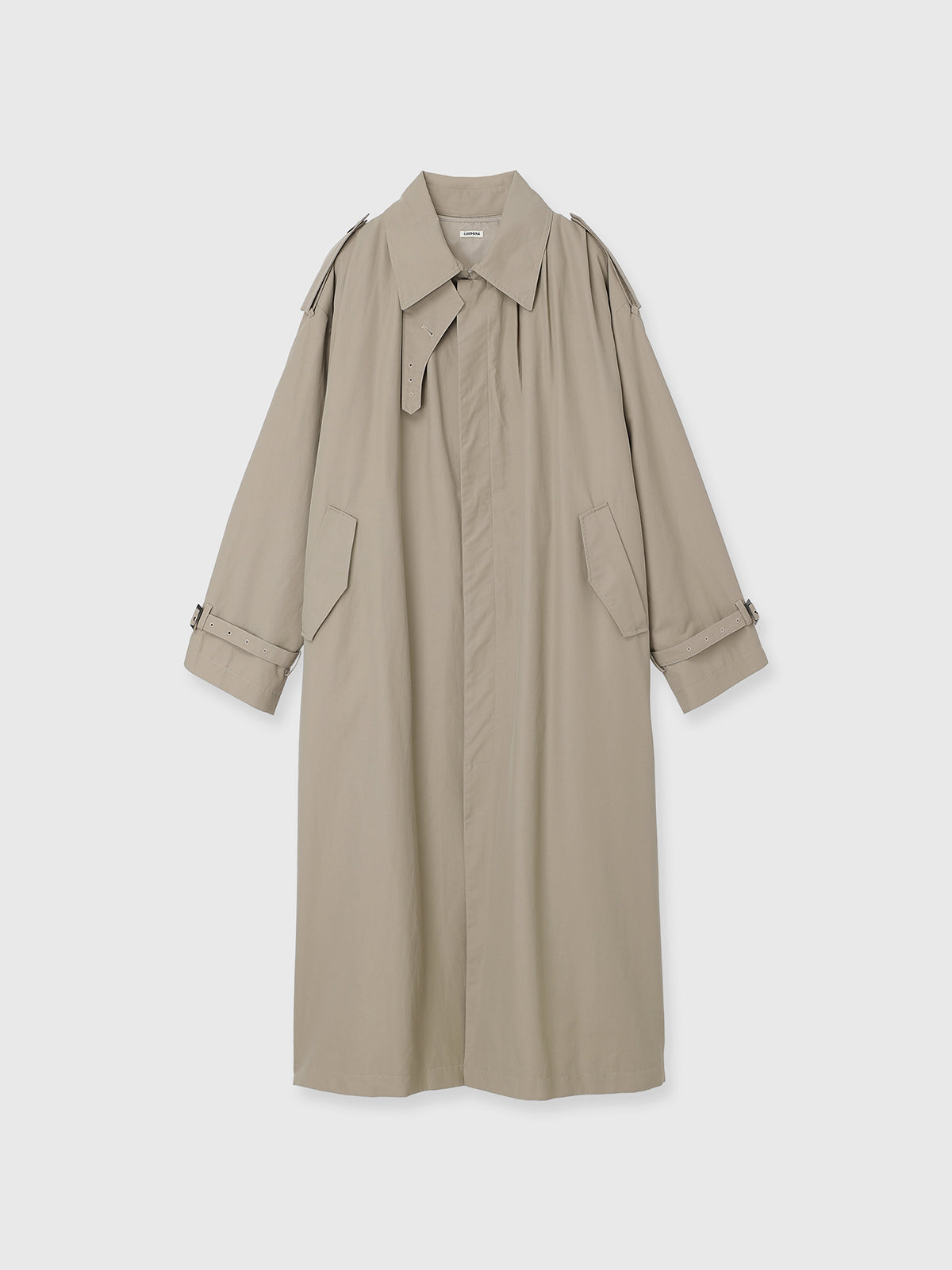 WASHED VOLUME TRENCH COAT