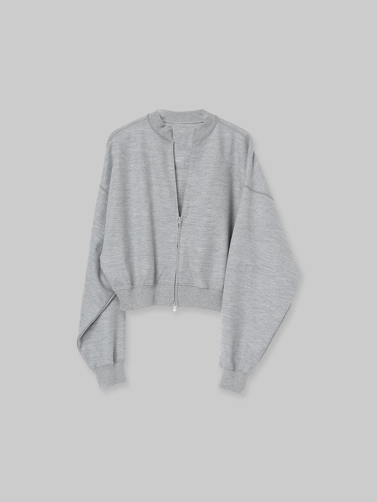 WOOL ZIP PULLOVER